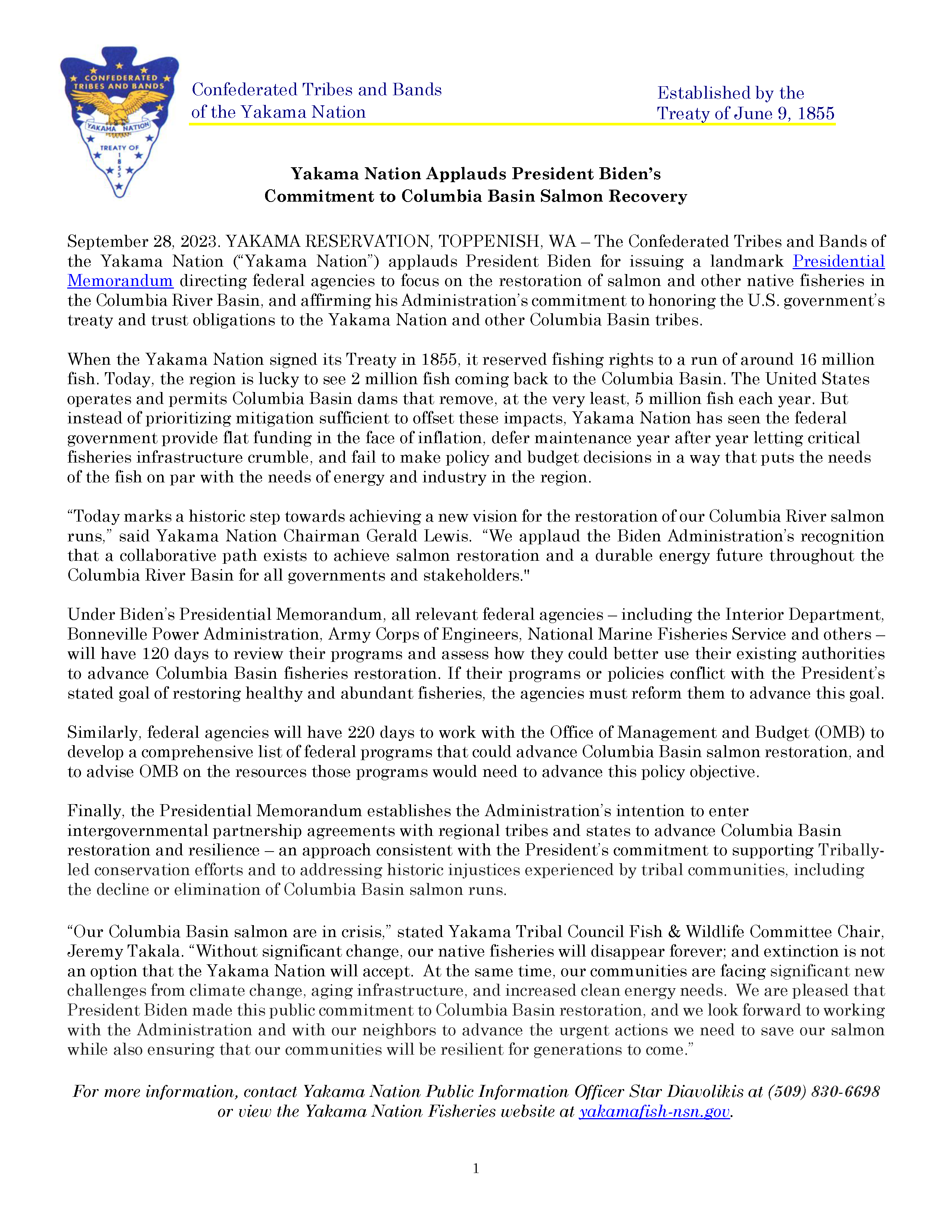 YN press release document, Biden salmon recovery