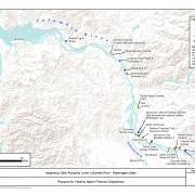 Map of Prioriety Sites in the Lower Columbia River 