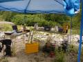 sampling station at remote Twisp River site